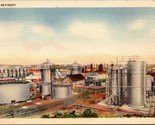 Postcard Linen Oil Refinery S-310 PC15 - $4.99