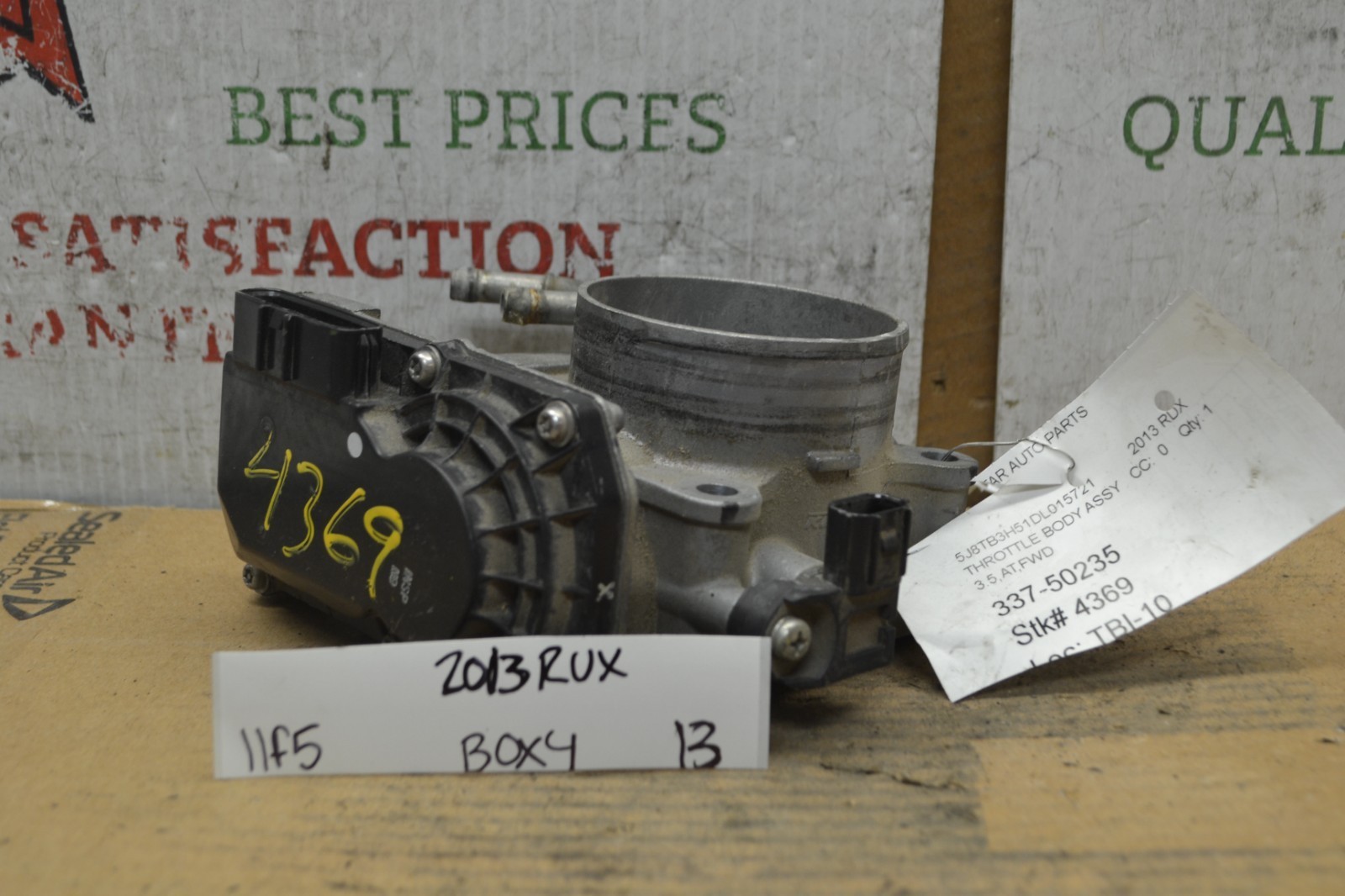 2011-14 Honda Odyssey 3.5L  Throttle Body Valve GMC1E Assembly 13-11F5 Bx 4 - $24.49