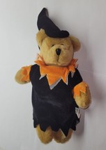 Vintage 10&quot; New Orleans Plush Inc Teddy Bear With Halloween Outfit - £11.72 GBP