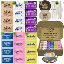 Sugar and Sweetener Packets - 291ct - Splenda, Equal, Sweet N Low, Stevi... - $17.97