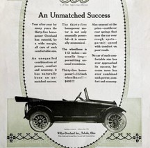 1917 Willys Knight Overland Model 85 4 Automobile Car Advertisement 16 x... - £31.45 GBP