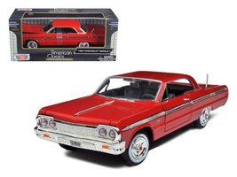 1964 Chevrolet Impala Red 1/24 Diecast Model Car by Motormax - £32.70 GBP