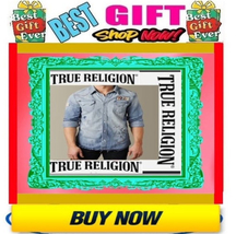 ✅??⚡Sale⚡?True Religion Vintage Denim Shirt Sz: L Rare Top???Buy Now??️ - £69.58 GBP