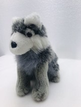 Siberian Husky Dog 11&quot; Stuffed  German Shepherd Animal Wolf - $12.35