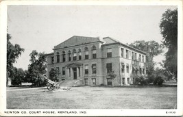 Newton County Court House Kentland Indiana IN UNP WB Postcard Cannon T17 - $9.85