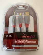 Rocketfish PSP Gold Plated Power USB Data Cable RF-PSPPD Data File Transfer - £12.59 GBP