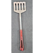 Vintage MCM Stanhome Stanley Kitchen Curved Slotted Spatula Farmhouse READ - $9.90