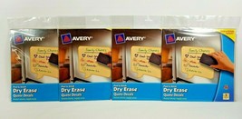 Avery Peel And Stick Dry Erase Decals Lot of 4 Packs Yellow Quotes Home ... - £9.39 GBP