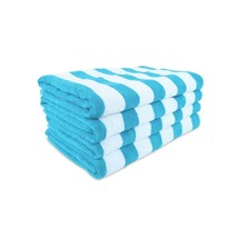 Cali Cabana Stripe Beach Towel-Color Blue-Pkg of 12  - £76.28 GBP