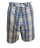 Ashworth Men&#39;s Golf Blue Plaid  Shorts, Size 34 - €16,18 EUR