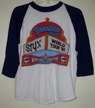 STYX Concert Tour Raglan Jersey Shirt Vintage 1981 Paradise Theatre Size... - £158.48 GBP