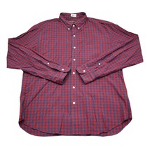 J Crew Shirt Mens XL Red Blue  Plaid Casual Button Up Long Sleeve Dress - £20.32 GBP