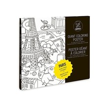 omy Giant Colouring Poster Playmat | New York &amp; Paris Paris  - $59.00