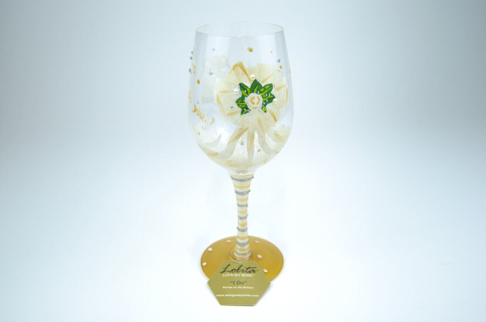 Lolita Designs “I Do” Love My Wine Series Hand Painted - £20.77 GBP
