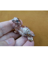 Y-SEAL-29 small red tan SEAL carving gem stone SOAPSTONE PERU I love bab... - $11.66 CAD