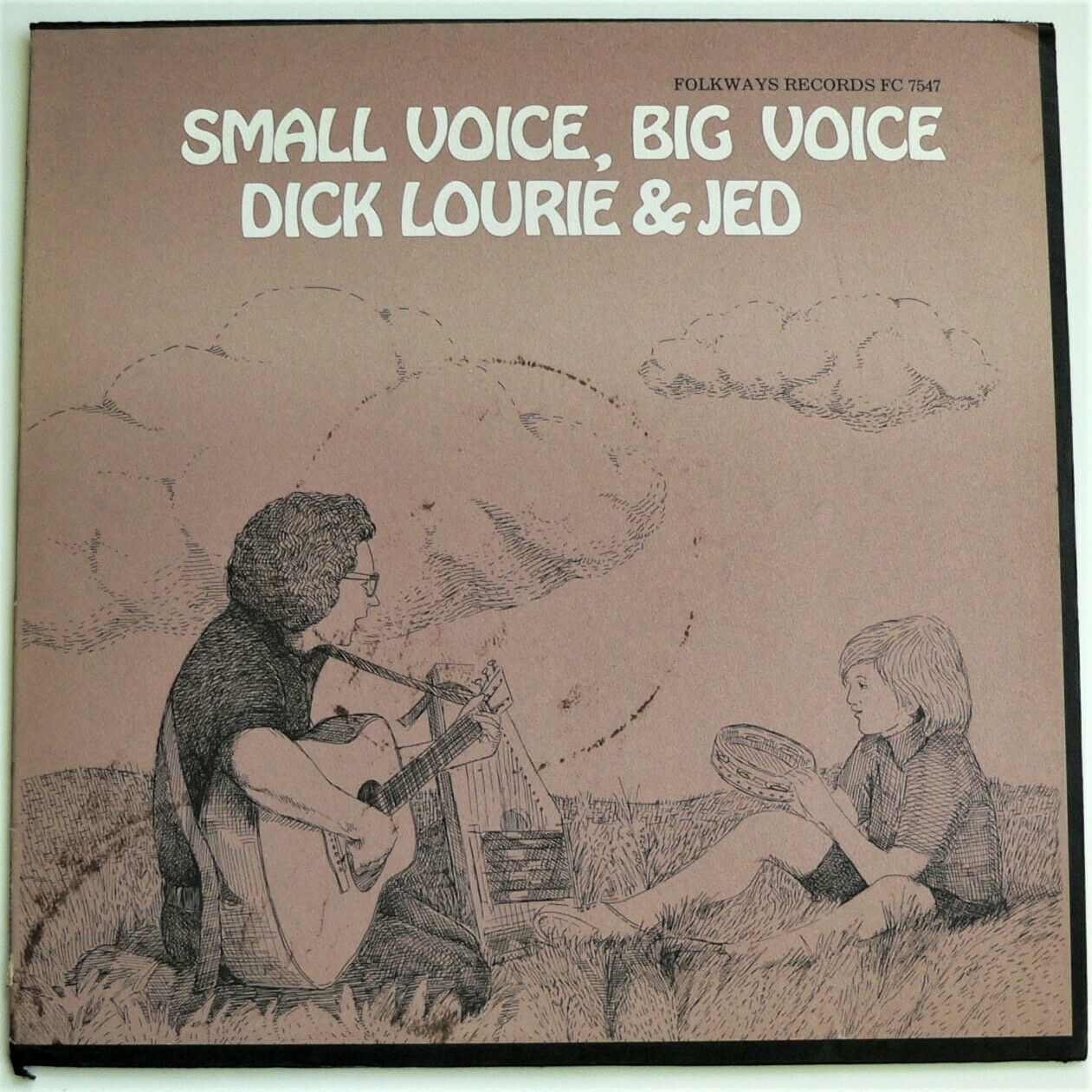 SMALL VOICE, BIG VOICE ~ DICK LOURIE &amp; JED ~ Folkways 1973 vinyl LP &amp; in... - $10.88