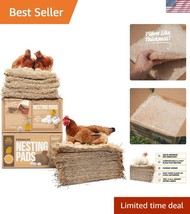 Sustainably Harvested Nesting Pads for Hens - 10-Pack 13 x 13 Inch Comfort - $40.00
