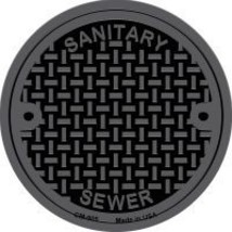 Manhole Cover Novelty Circle Coaster Set of 4 - $19.95