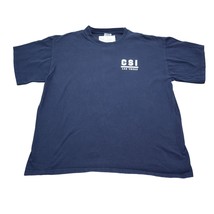 CSI Shirt Mens L Navy Blue Vintage TV show Las Vegas Police Graphic Tee - $18.69