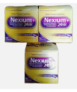 3PK Nexium 24HR Acid Reducer/Heartburn Relief 14 Capsules Per Box Exp. 6... - $365.06 MXN