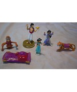 VINTAGE Walt Disney Aladdin TOY Figure LOT ABU JASMINE  Magic Carpet - £14.40 GBP