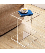 Acrylic &quot;I&quot; beam side table 16&quot; x 16&quot; x 24&quot; tall made of 1&quot; acrylic - £334.20 GBP