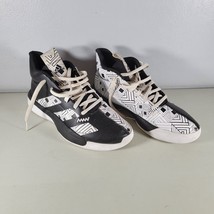 Adidas Mens Shoes Size 8.5 Pro Next Basketball 2019 Unique Black White - $26.71