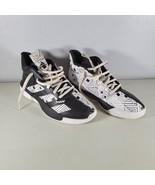 Adidas Mens Shoes Size 8.5 Pro Next Basketball 2019 Unique Black White - £21.10 GBP