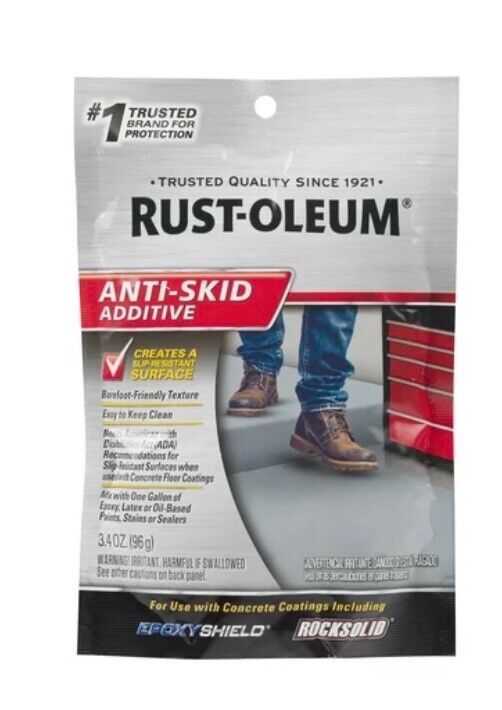 Primary image for Rust-Oleum Anti-Skid Additive for Concrete Surfaces, Mix With Paint, 3.4 Oz Pack