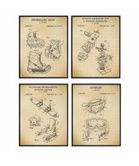 Snowboard Patent Art Prints Vintage Wall Art Poster Set Chic Home Decor ... - $38.90