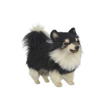 Pomeranian Dog (Black/White) 14&quot; (8043) - £45.06 GBP