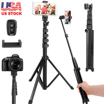 62&quot; Universal Selfie Stick Tripod Stand Holder for 6-6.8&quot; Cell Phone wit... - £32.04 GBP