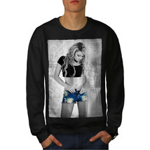 Wellcoda Sensual Sexy Woman Mens Sweatshirt, Stylish Casual Pullover Jumper - £24.11 GBP+
