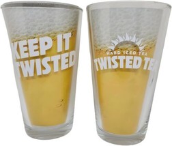Twisted Tea Pint Glass - Set of 2 - £21.75 GBP