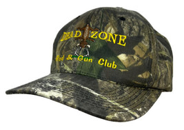 Dead Zone Rod &amp; Gun Club Hat Cap Snap Back Camo Hunting Fishing Mossy Oak OC - £15.50 GBP