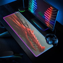 Red Dragon Transparent Type  LED Gaming Mouse Pad - 4MM - £18.41 GBP