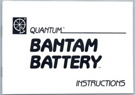 Manuel D&#39;Instructions Pour Le Flash De Caméra Quantum Bantam - £23.78 GBP