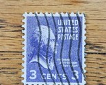 US Stamp Thomas Jefferson 3c Used Vertical Wave Cancel 807 - $0.94