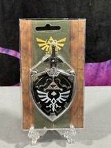 Dark Hylian Shield and Master Sword from the Legend of Zelda Necklace - £11.66 GBP