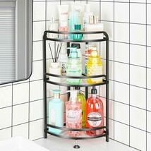 Corner Bathroom Counter Organizer, Bathroom Sink Organizer Countertop,, 3 Tier - £30.35 GBP