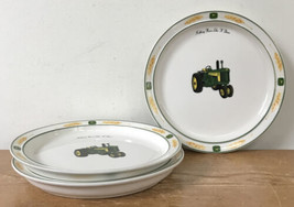 Set Lot 3 John Deere Gibson Nothing Runs Like A Deere Tractor Dinner Plates - £786.91 GBP