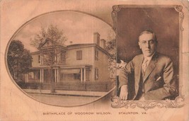 Staunton Va~Birthplace Of President Woodrow Wilson~Albertype Photo Postcard - £6.18 GBP