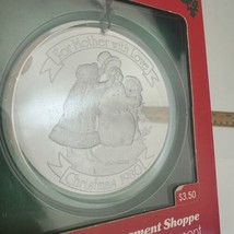 Vtg 80 Christmas For Mother w Love Clear Acrylic Ornament Shoppe Design Collect - £10.94 GBP