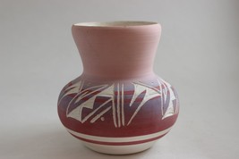 Vintage Navajo Signed Vase Jar Pink Tom Jones - £14.21 GBP