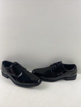 NWOB Vance Co. COLE Black Patent Leather Lace Up Round Toe Oxfords Men Size 10.5 - £18.78 GBP