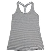 Lululemon Women&#39;s Cool Racerback II Hyper Stripe White Black Size 6 - $423.54 MXN