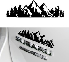  Snow Mountain Tree Decal Sticker Trunk Logo Decal Sticker Car Exterior Acc - £11.16 GBP