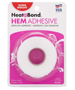 Heatnbond Hem Iron-On Adhesive, Super Weight, 3/4 Inch X 8 Yards, White - £4.06 GBP