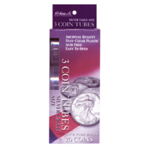 New SILVER EAGLE Coin Tubes From Whitman - 2 Packs Of 3 Each. Tube Hold ... - $13.99