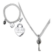 Twilight Jewellery Heart &amp; Key Necklace/Bracelet - $28.61